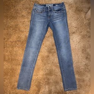 SO juniors blue jeggings size 0. Worn a few times but like brand new!